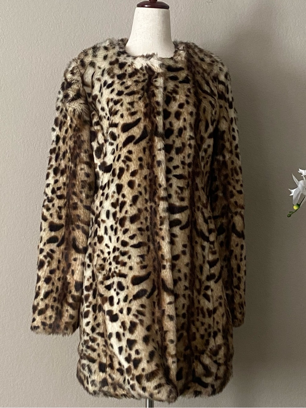 Twelve By Ontwelfth | Animal Print Faux Fur Coat - Picture 2 of 6